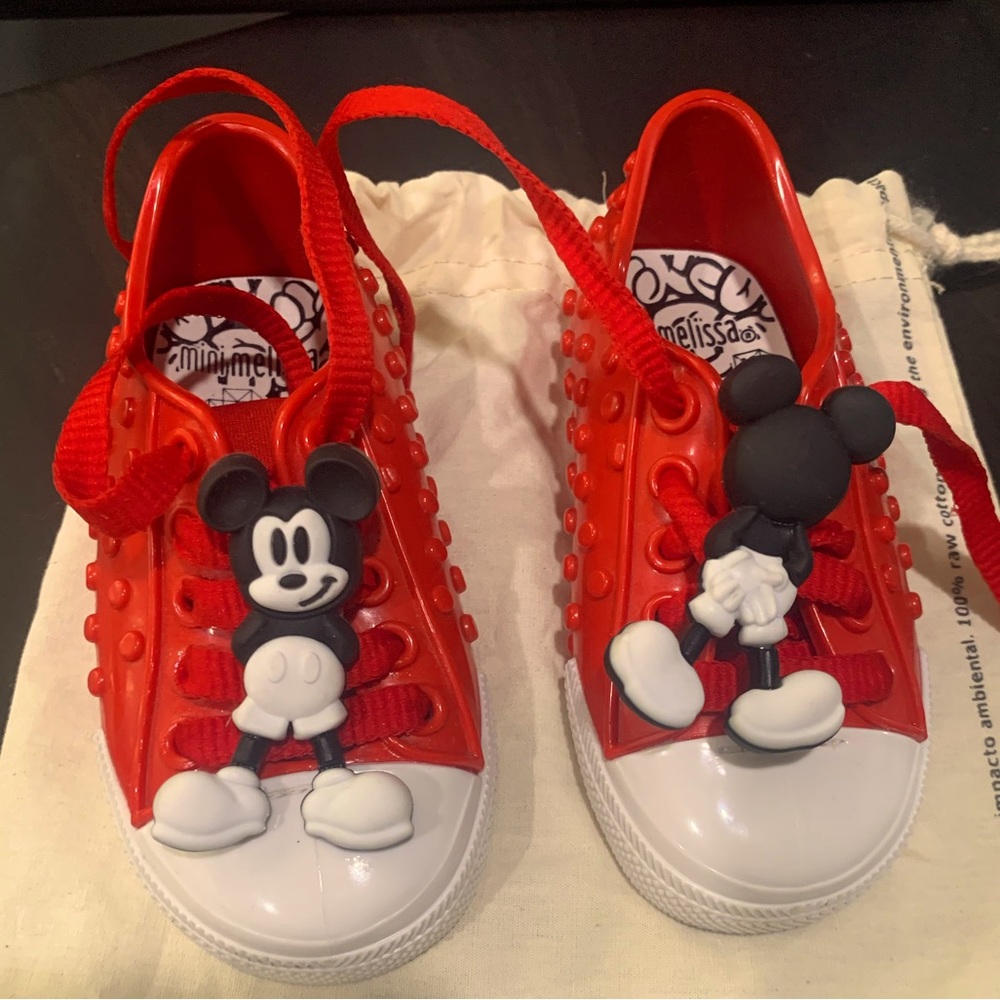 Mini Melissa Mickey PVC plastic toddler shoe.
